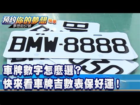 車牌號碼諧音|車牌數字怎麼選，快來看車牌數字吉凶對照表